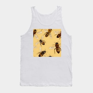 Honeycomb and Bee Pattern 19 Tank Top